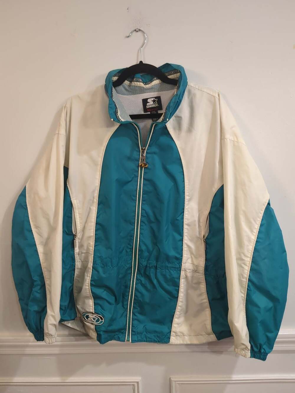 Starter Full Zip Windbreaker Jacket Size Large